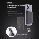 BRAVE Ultra Slim 10000mAh Magnetic Wireless Power Bank 15W With Stand, 20W Type-C