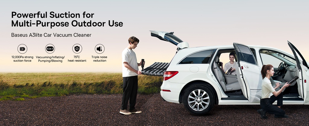 Baseus A3lite Car Vacuum Cleaner Black