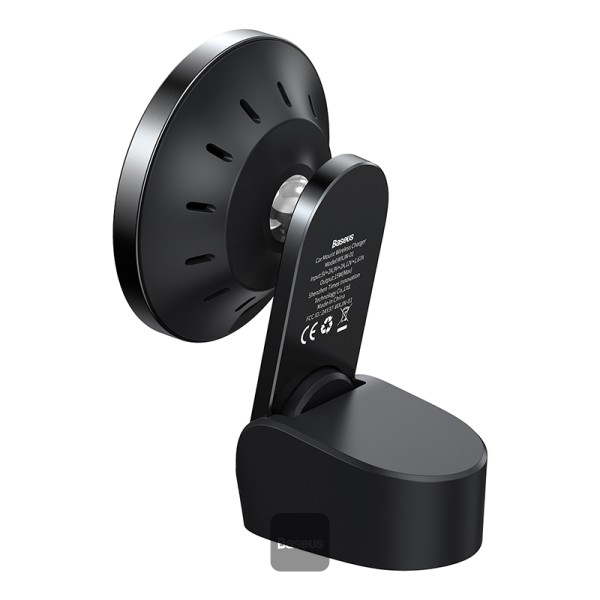 Baseus Big Energy Car Mount Wireless Charger Black 