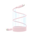 Baseus PicoGo USB-C to USB-C Magnetic Liquid Silicone 240W Fast Charging Cable 1m - Baby Pink