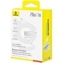 Baseus PicoGo USB-C to USB-C Magnetic Liquid Silicone 240W Fast Charging Cable 1m - Moon White