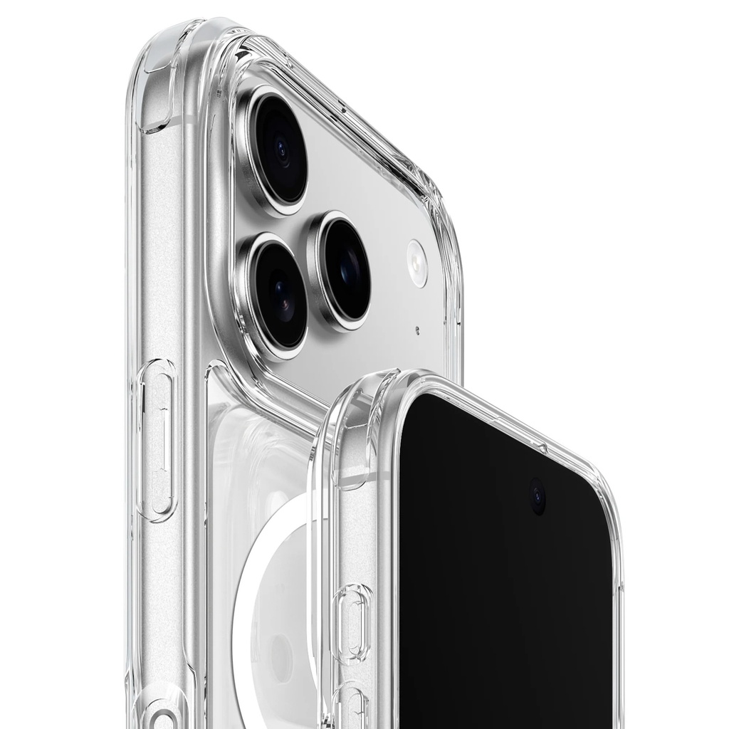 AMAZINGTHING MINIMAL MAGSAFE DROP PROOF CASE FOR IPHONE 17 PRO MAX 6.9 (Color: CLEAR)