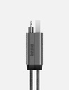 Bazic GoCharge 4 in 1 Input USB A and USB-C to Output USB-C and Lightning Cable 15cm - Black