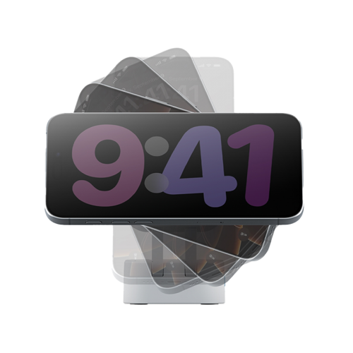 Bazic GoMag Station Mini 3 in 1 Foldable Magnetic Wireless Charger With Apple Watch & Airpods Charging - White