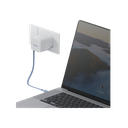 Bazic GoPort Retrek 1-Port USB-C & Built-In USB-C Cable 65W GaN - White