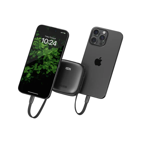 Bazic GoPower Fusion 4 in 1 Power Bank With Build in USB-C And Lightning Cable 10000mAh - Truffle