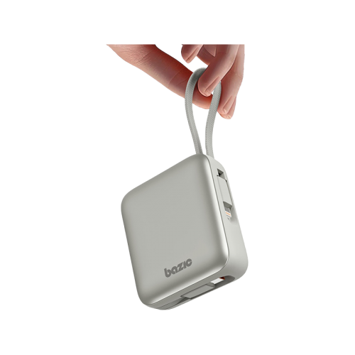 Bazic GoPower Fusion Mini 10K 3 in 1 Power Bank 10000mAh USB-C & Lightning Cable