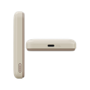 Bazic GoPower Snap 3-In-1 MagSafe with Apple Watch Charger 5000mAh Power Bank - Latte