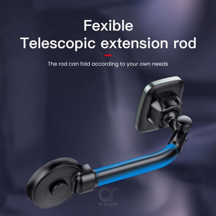 Brave BHL-48 Magnetic Car Phone Holder - Foldable, 360 Degree Rotatable, Universal for All Phones - Black