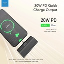 Brave Power Bank Plug On-L 5000mAh +20w Lightning PD Output