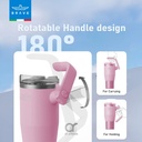 Brave Rotating Handle 24H Cold & 12H Hot Retention Leak-Proof 1200mL Pink