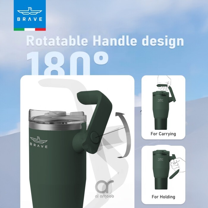 Brave Rotating Handle 24H Cold & 12H Hot Retention Leak-Proof 950mL Green