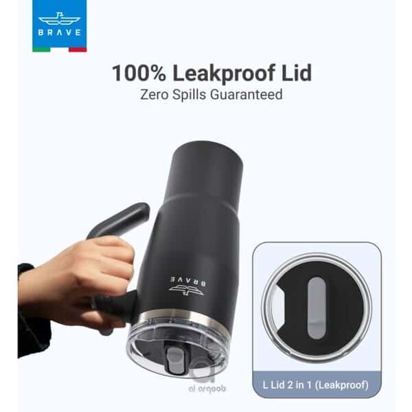 Brave Temp Guard Vacuum Insulated Travel Mug 950ml - Black