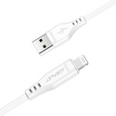 C3-02 USB-A to Lightning TPE charging data cable - white