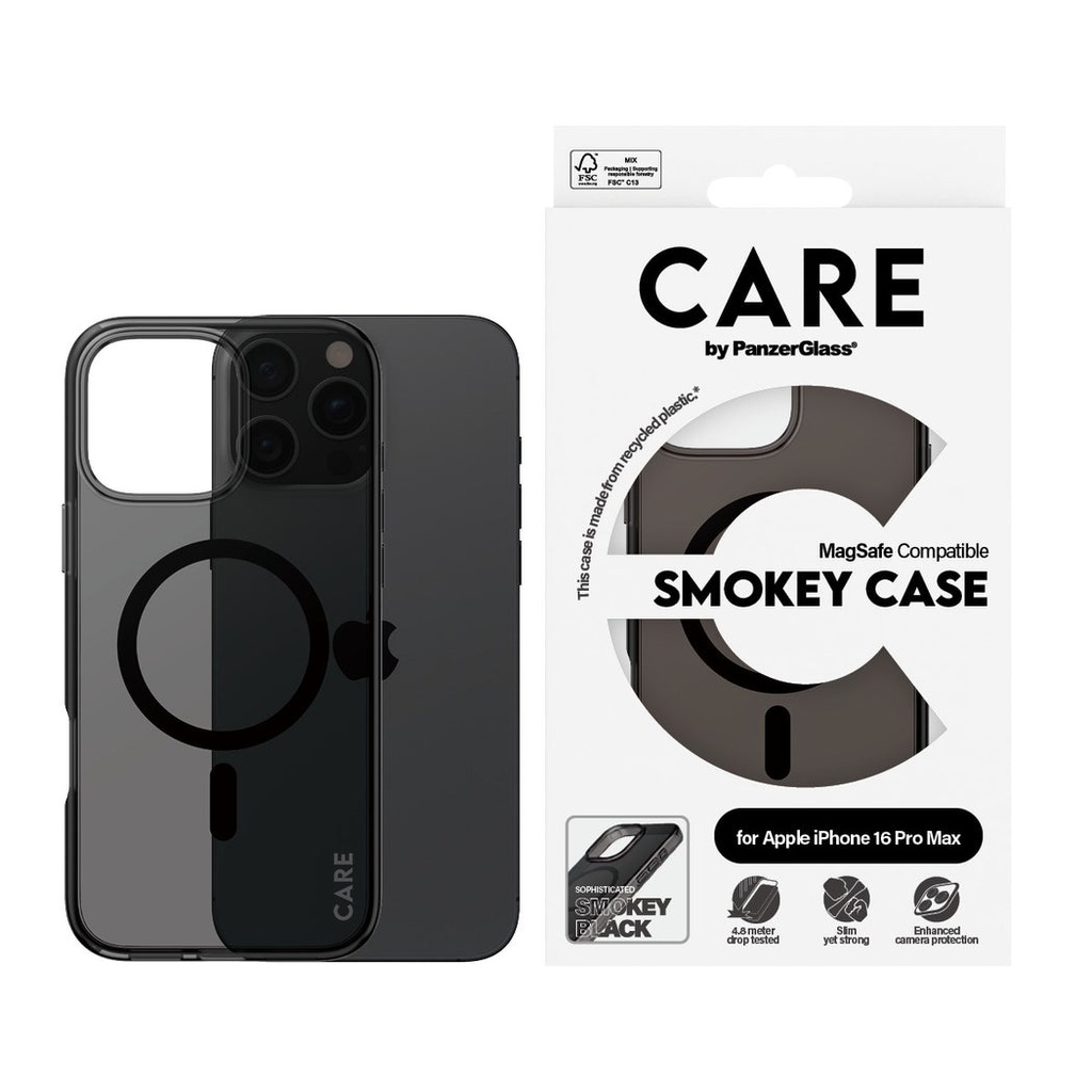 CARE by PanzerGlass® Case Flagship Smokey w. MagSafe iPhone '24 6.9" Pro