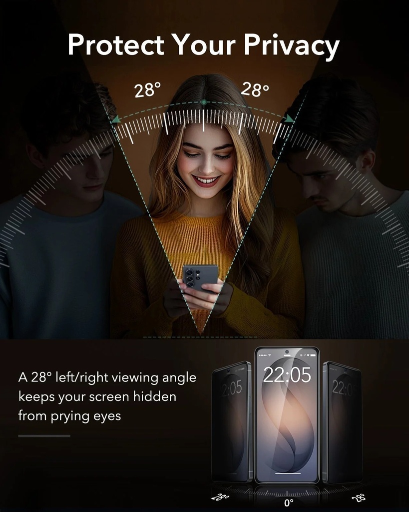 ESR Galaxy S26 Ultra Armorite (UltraFit Tray) Privacy Screen Protector - Privacy