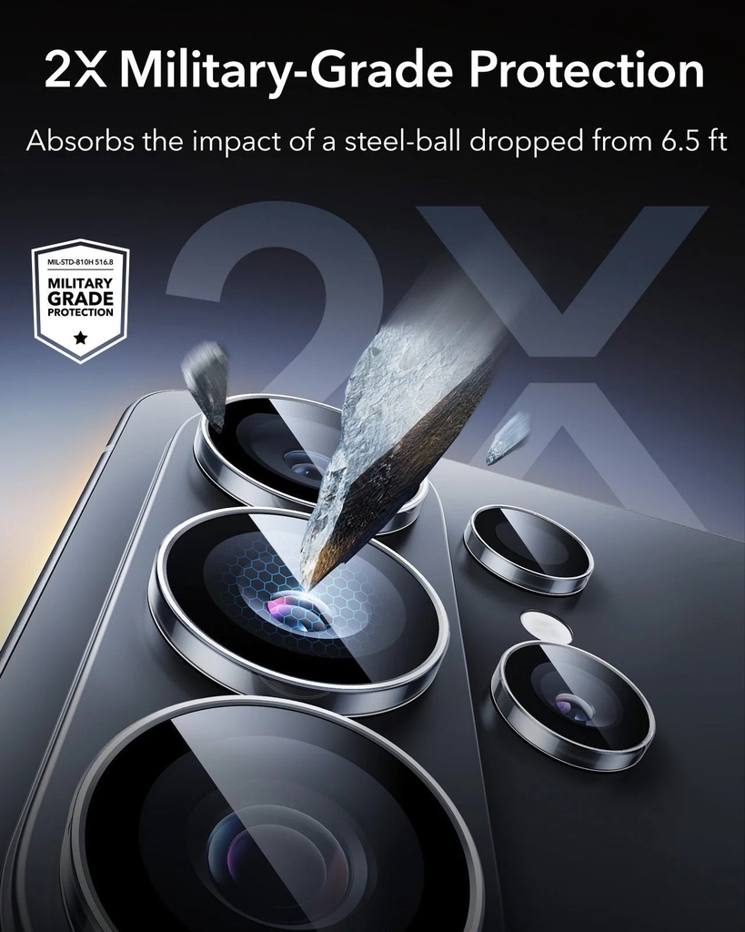 ESR Galaxy S26 Ultra Armorite Camera Glass Protectors (Clear)