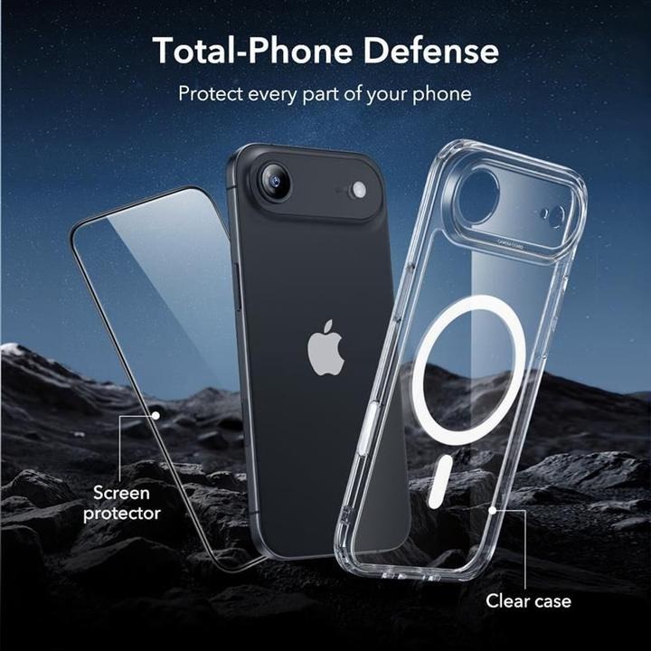 ESR iPhone 17 Air Halolock Classic Hybrid (Camera Control Button)+ Screen Protector Set (Clear)