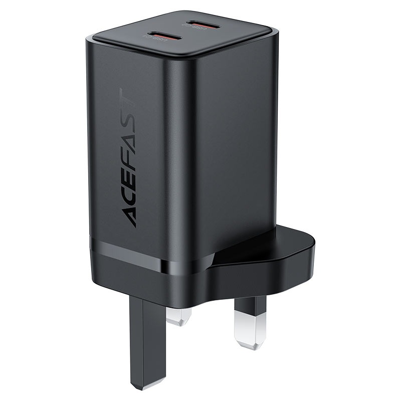 ACEFAST A128 PD45W GaN (USB-C+USB-C) charger,black(UK)