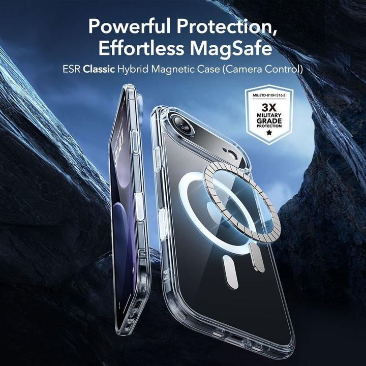 ESR iPhone 17 Air Halolock Classic Hybrid (Camera Control Button)+ Screen Protector Set (Clear)