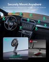 ESR mini Dashboard Phone Mount (Magsafe) Black Carbon Fiber with Magnetic Rings
