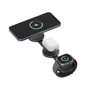 Energea AluMag Trio 3 in 1 Foldable 15W Wireless Charger - Gunmetal