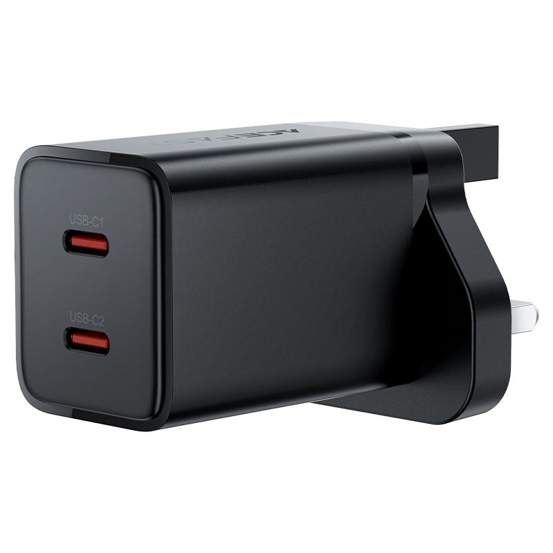 ACEFAST A128 PD45W GaN (USB-C+USB-C) charger,black(UK)