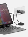 Energea TravelGo 2 Port USB-C 45W PD Travel Adapter - Gunmetal Black