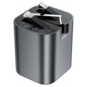 AceFast A122 PD65W folding GaN (2*USB-C+USB-A) charger metal,gray(UK)