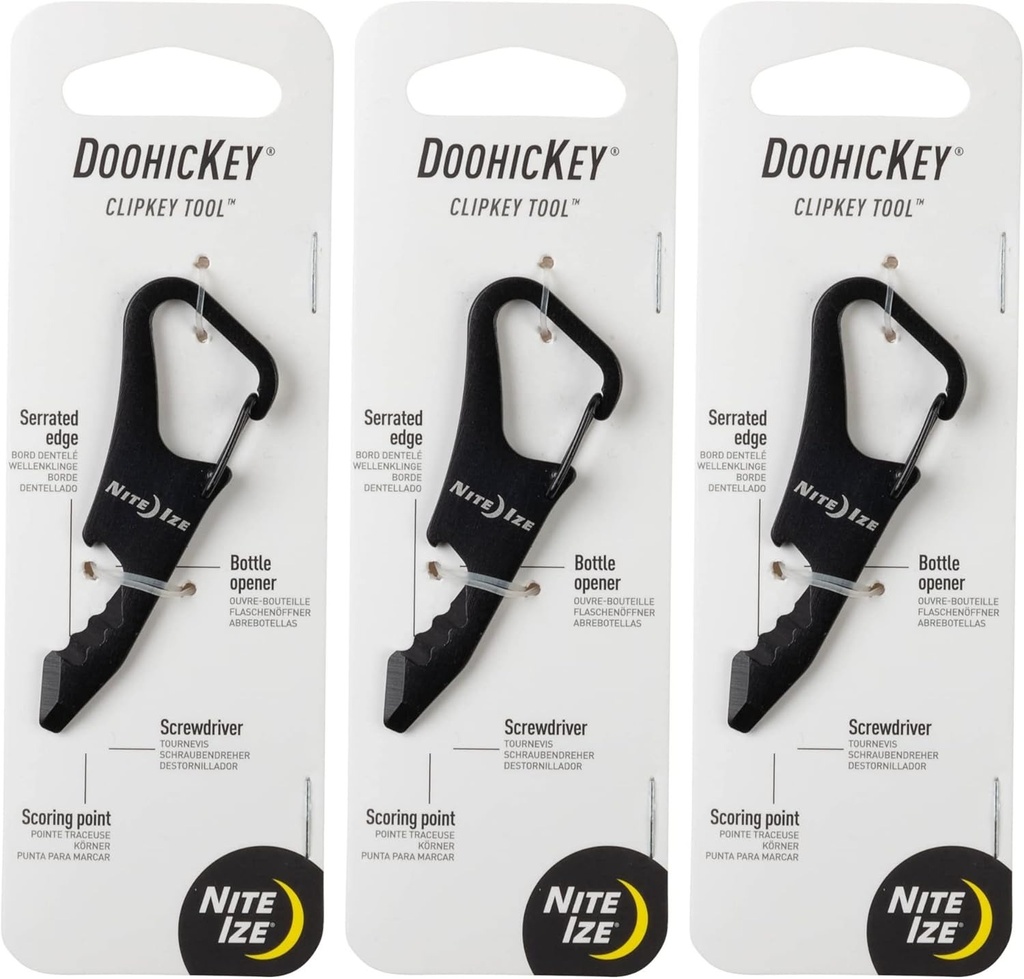 NiteIze DoohicKey® ClipKeyTM Key Tool - Black