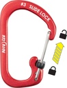 NiteIze SlideLock® Carabiner Aluminum #3 (Red)