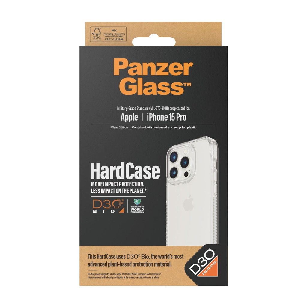 PanzerGlass iPhone 15 Pro 6.1"| Hardcase with D3O® - 1173