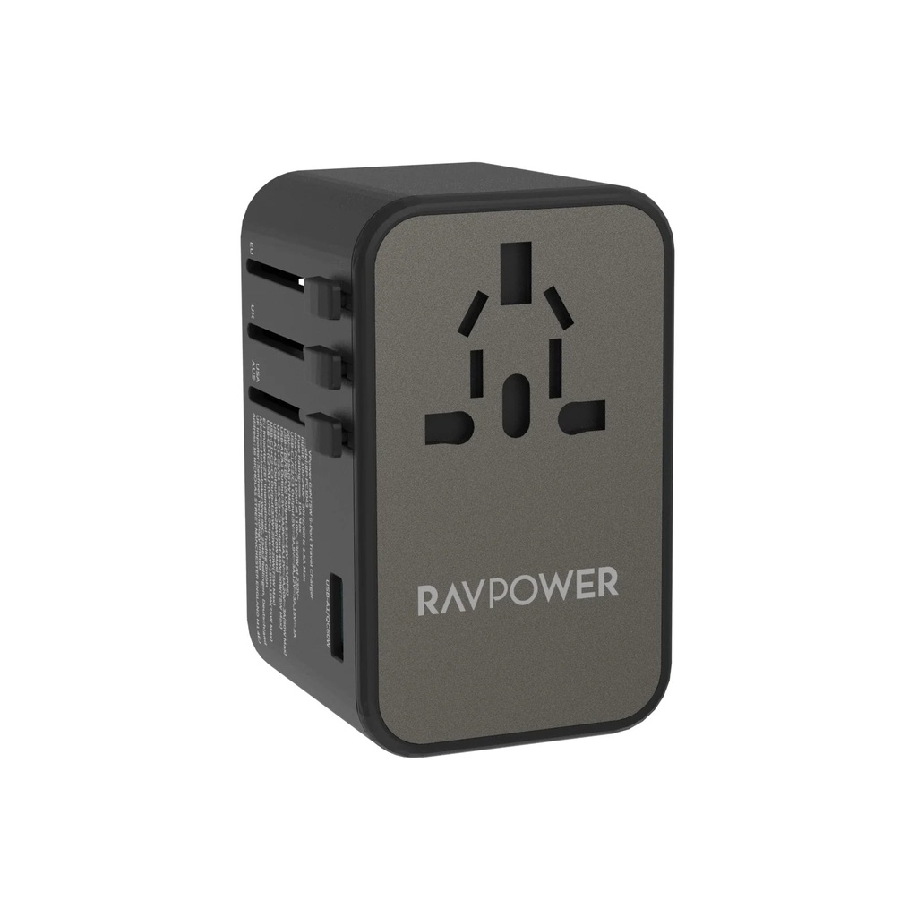RAV RP-PC1043 PD GaN 75W 4-Port Travel Black