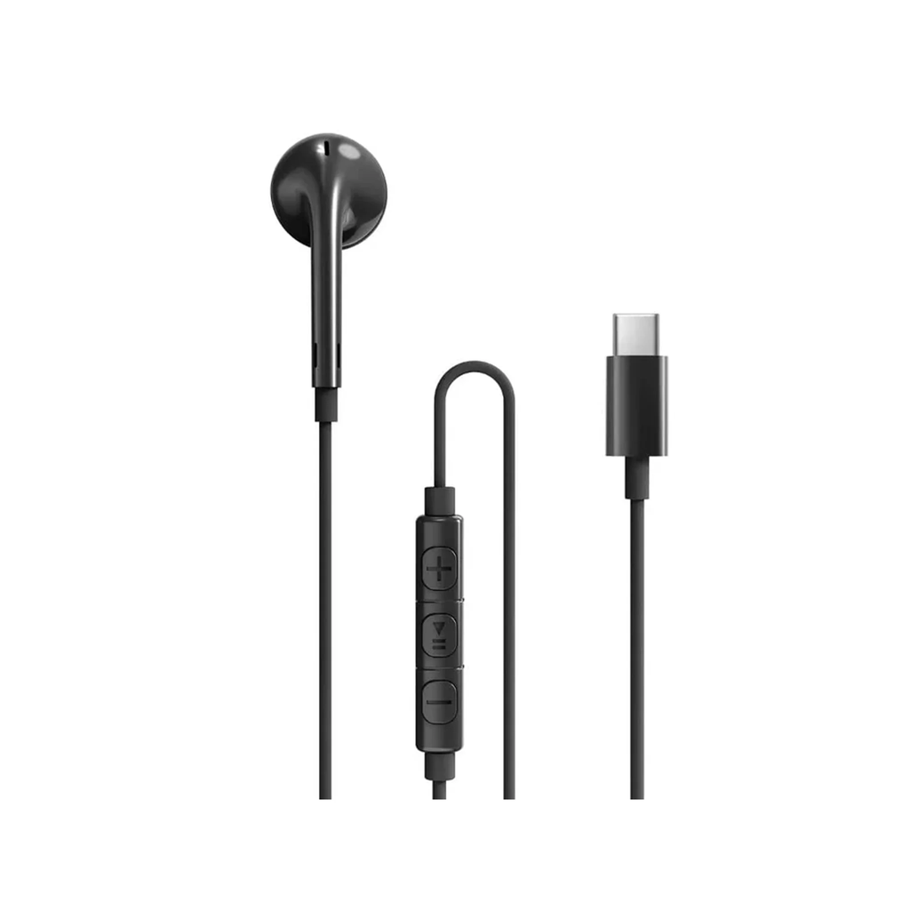 RAVPower EP1002 Mono Earphone with USB-C Plug BLACK