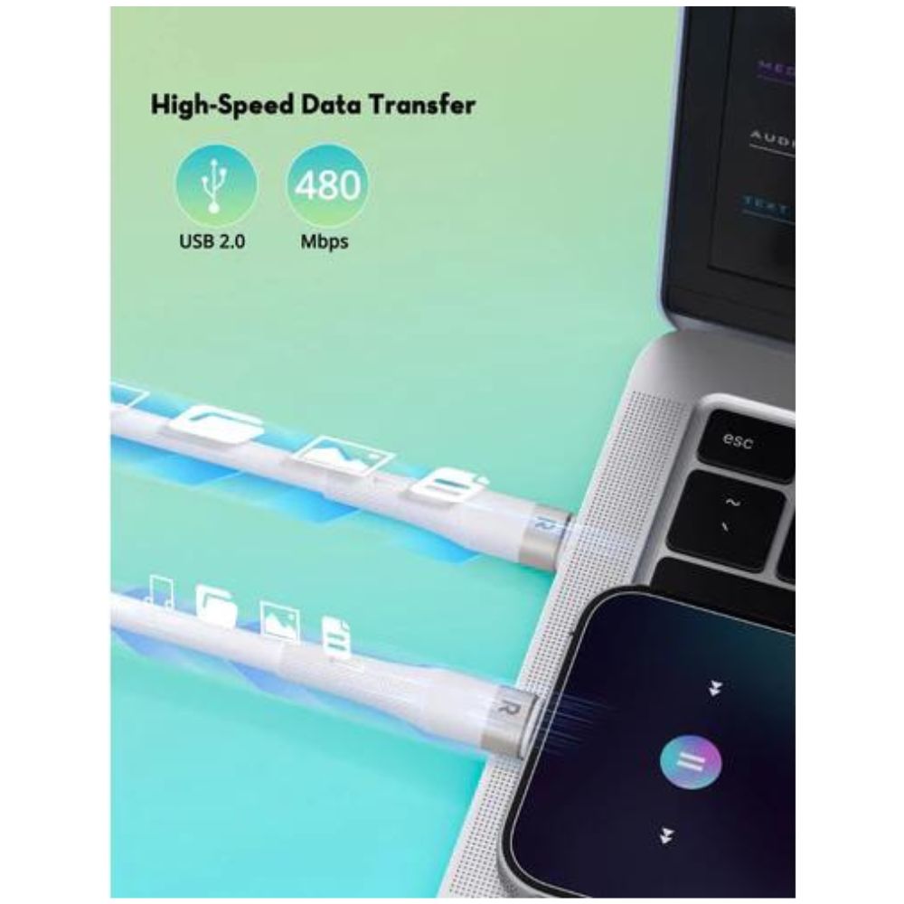 RAVPower RP-CB1038 60W C-C Cable 1M White