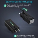 RAVPower RP-PC1060 Super Mini 1C port PD30W travel adpater (UK,EU,US,AUS Plug)