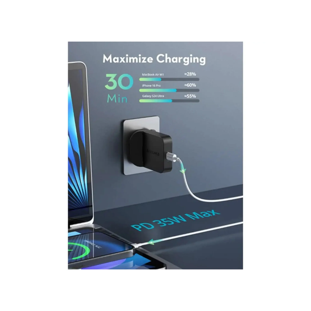 RAVPower RP-PC1082 PD Pioneer 35W USB-C Wall Charger black