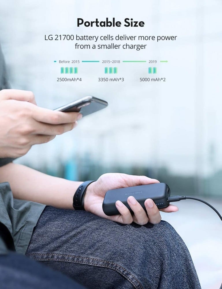 RP-PB186 PD Pioneer 20W Power Bank Black upgrade