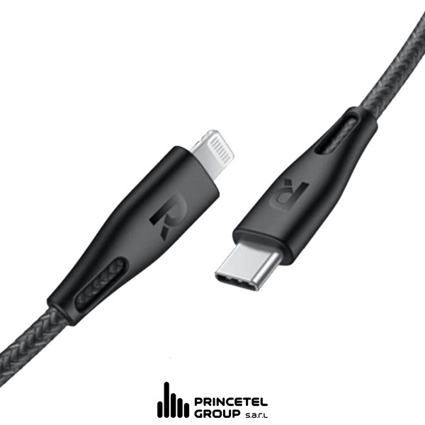 Ravpower Nylon Braided Type-C to Lightning Cable 1.2M - Black