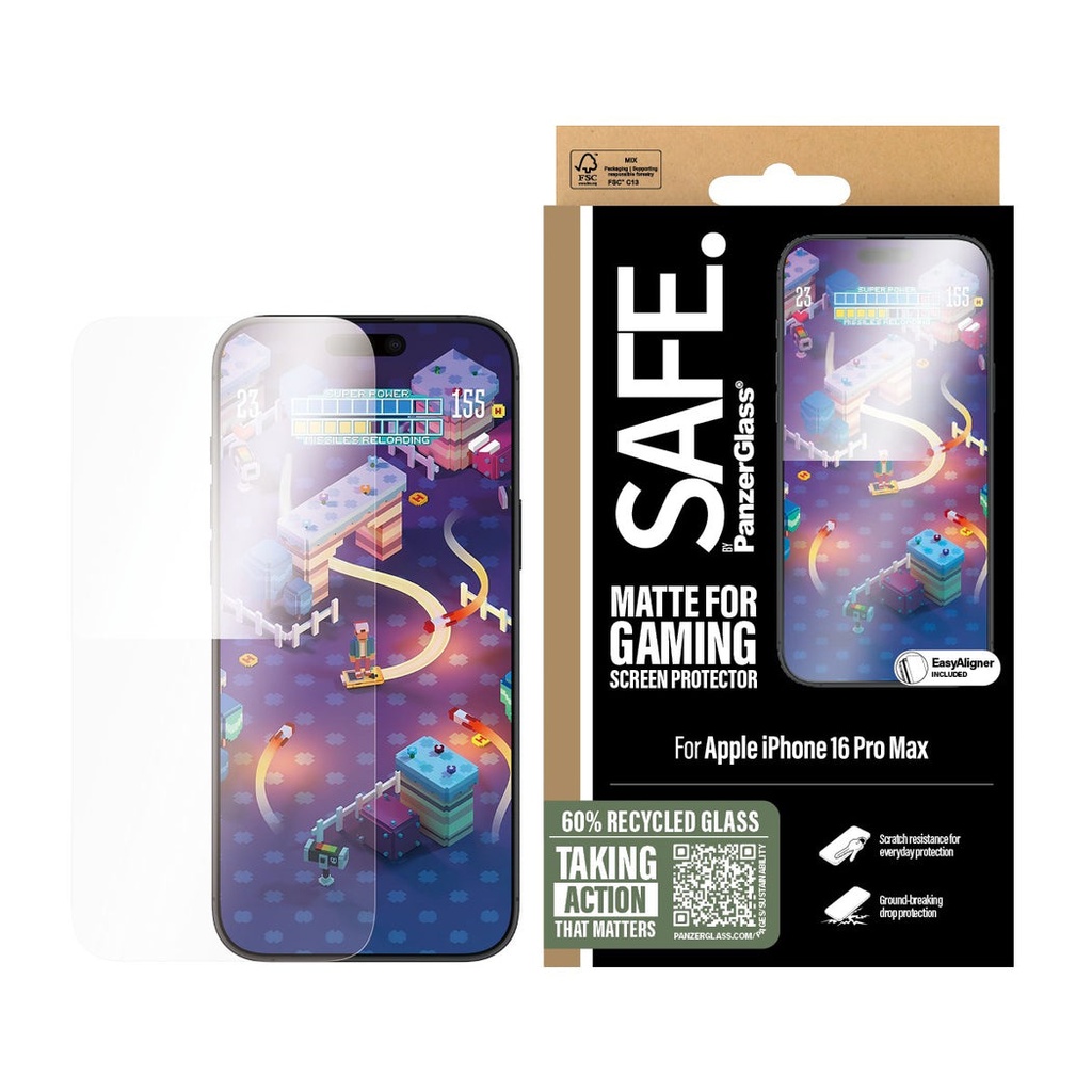 SAFE. by PanzerGlass® Gaming Screen Protector iPhone '24 6.9" Pro | Ultra-Wide Fit