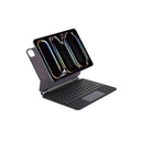 SIA Metal Magnetic Keyboard Pro 6 lines layout for ipad pro 11" 2024 with Pencil holder -black AR/ENG