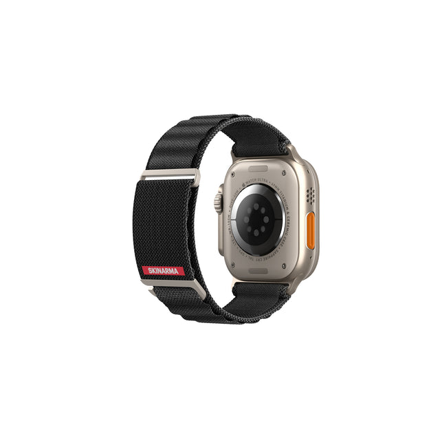 SKINARMA COBU WATCH STRAP FOR APPLE WATCH 42/44/45MM BLACK
