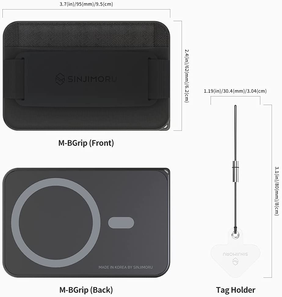 Sinjimoru M-Band Grip for Magsafe 3 in 1 Wallet
