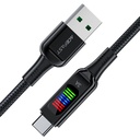 AceFast9 C7-04 USB-A to USB-C zinc alloy charging data cable with display