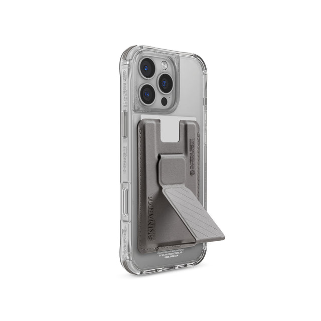 SkinArma Bundle SaidoKadoMag-Charge card Holder+Saido Magsafe case for iPhone 16 Pro Max-Titanium