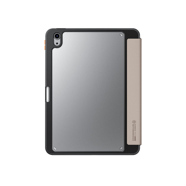 "Features: - Textured finish with debossed print design - Y-fold cover for landscape and portrait viewing - Contrast tactile side buttons - Built-in pencil slot - Supports sleep mode - All-round 360º protection  Compatible with: - iPad Air 10.9"" (4th/5th Gen)  "