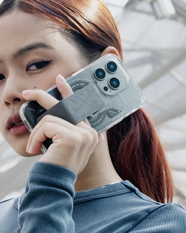 SkinArma Helio MagSafe Case With Grip Stand for iPhone 15 Pro - Black