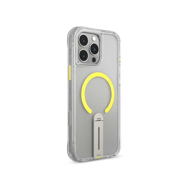 SkinArma Helix MagSafe Case With 360 Rotating Stand for iPhone 16 Pro Max- Clear