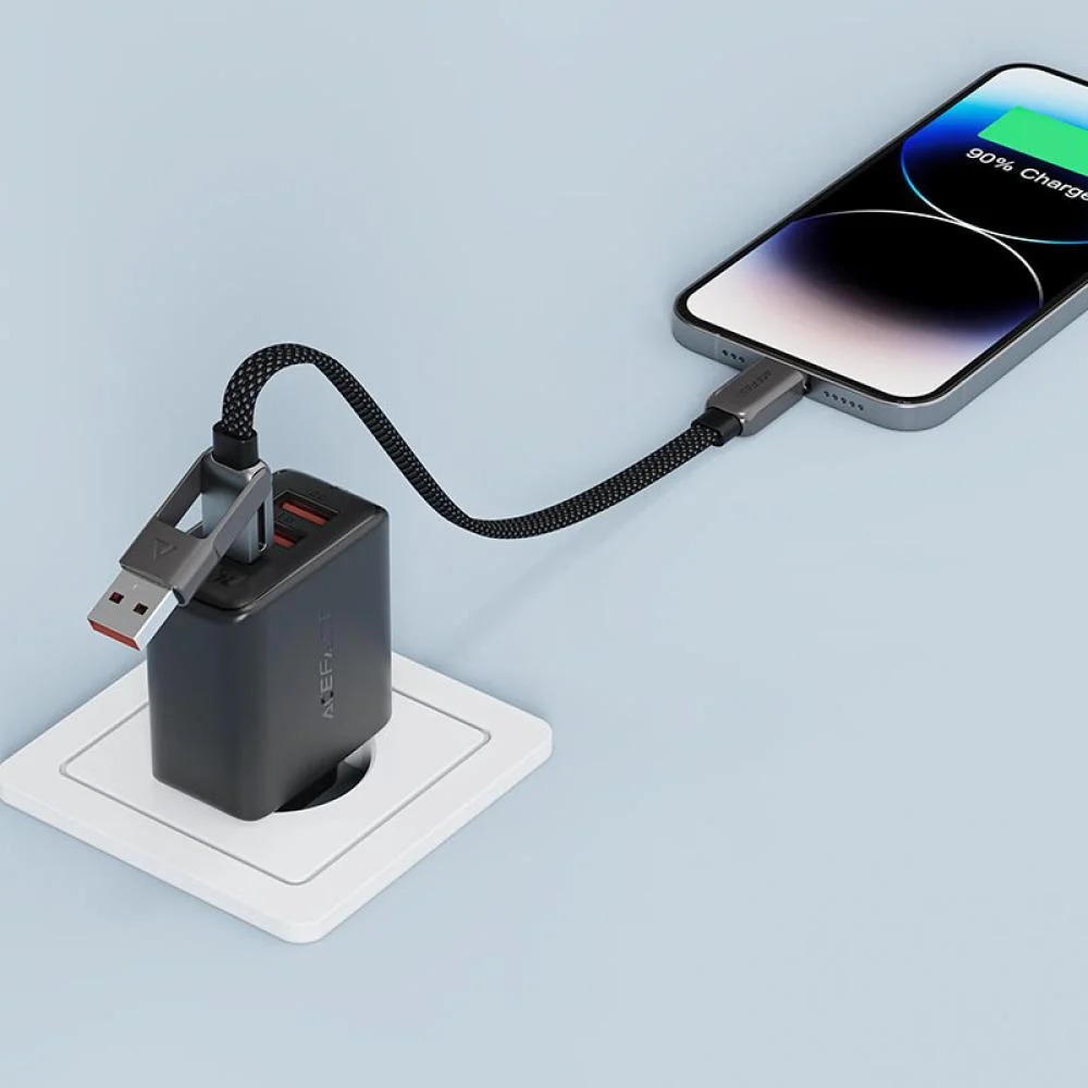 C13-05 USB-A/USB-C to USB-C short zinc alloy connectors charging data cable