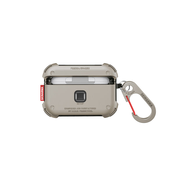 SkinArma Mecha Case for Airpods Pro 2 - Titanium